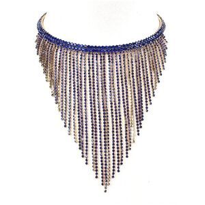 Amrita Singh Blue Crystal Statement Choker